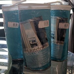 Outdoor Decor Teal Curtain Panels